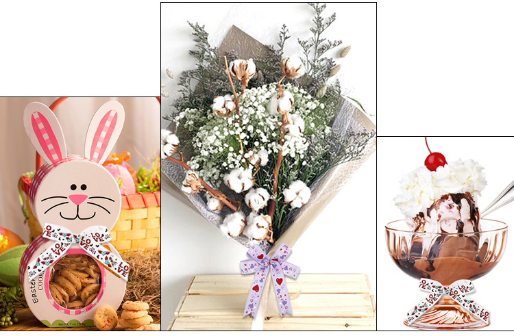 valentine's day with printing ribbon